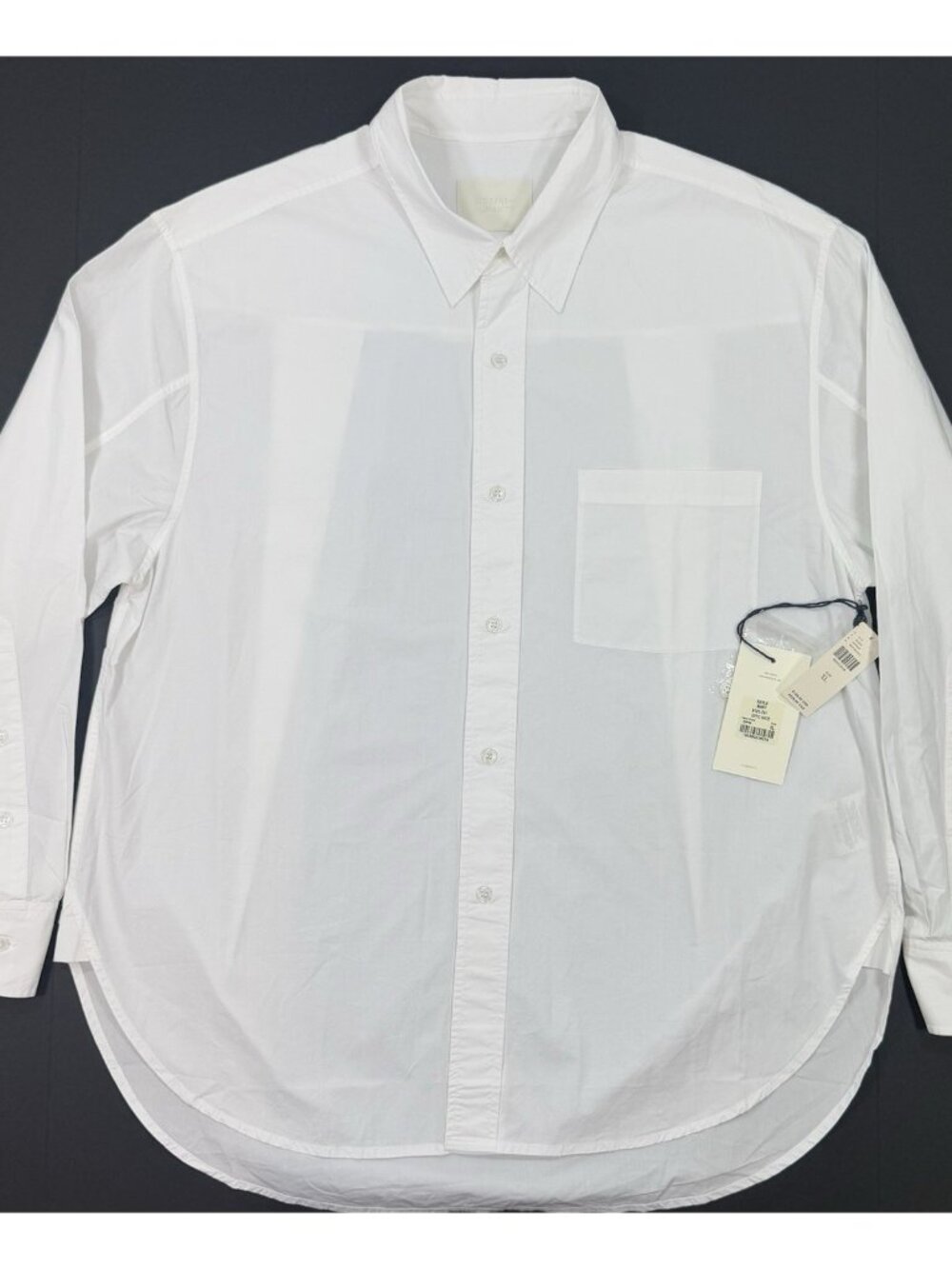 Citizens Of Humanity Womens Kayla Shirt Size XL Optic White Long Sleeve Cotton